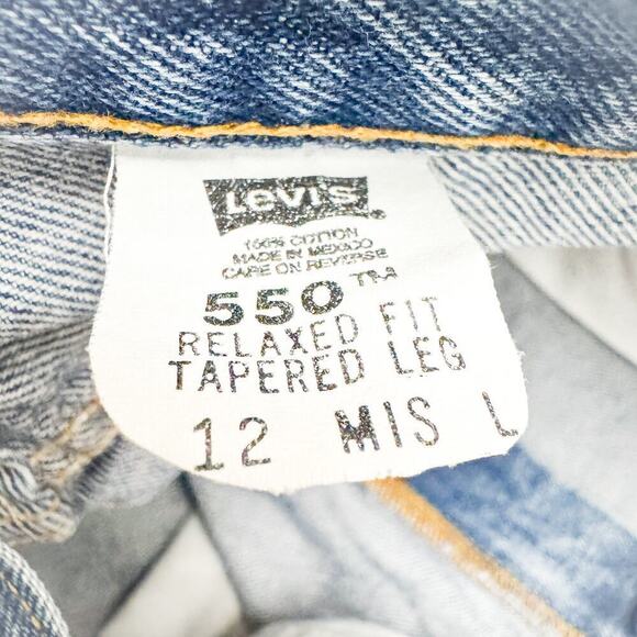 Levi's 550 Vintage Women Relaxed Fit Tapered Leg Denim Jeans Size 12 Misses - Picture 6 of 8